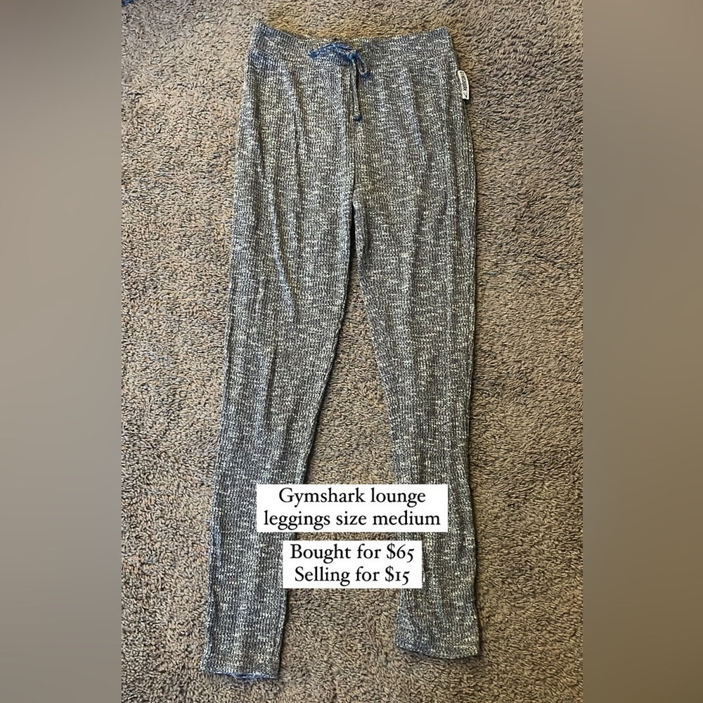 Gymshark heather gray lounge leggings. Size medium.